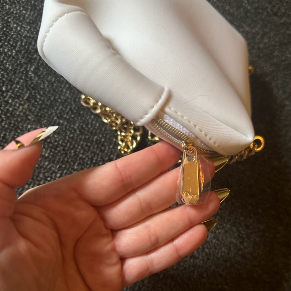 AUTH DIOR White Square Bag - *new!!* — Make-up Pouch Converted To Shoulder Bag! - Picture 5 of 5